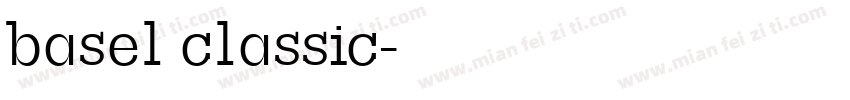 basel classic字体转换